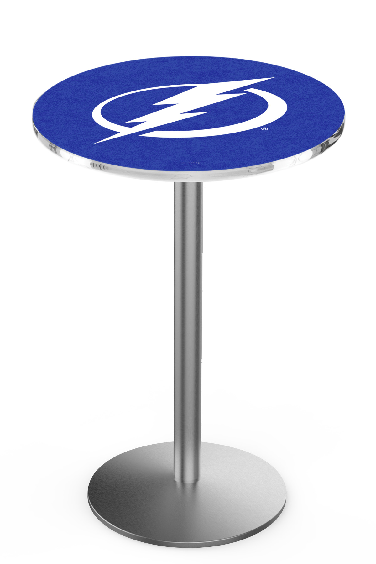 L214 Tampa Bay Lightning 36" Tall - 30" Top Pub Table with Stainless Finish