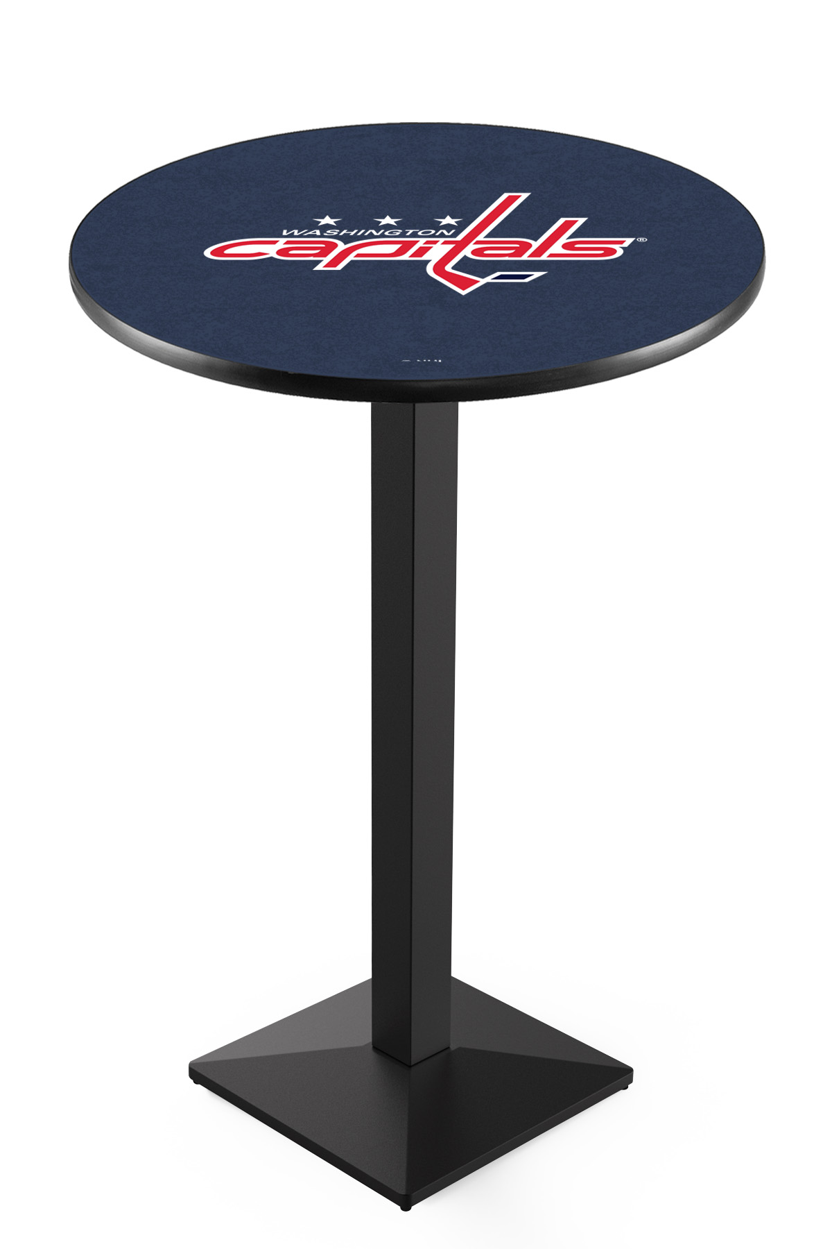 L217 Washington Capitals 42" Tall - 30" Top Pub Table with Black Wrinkle Finish
