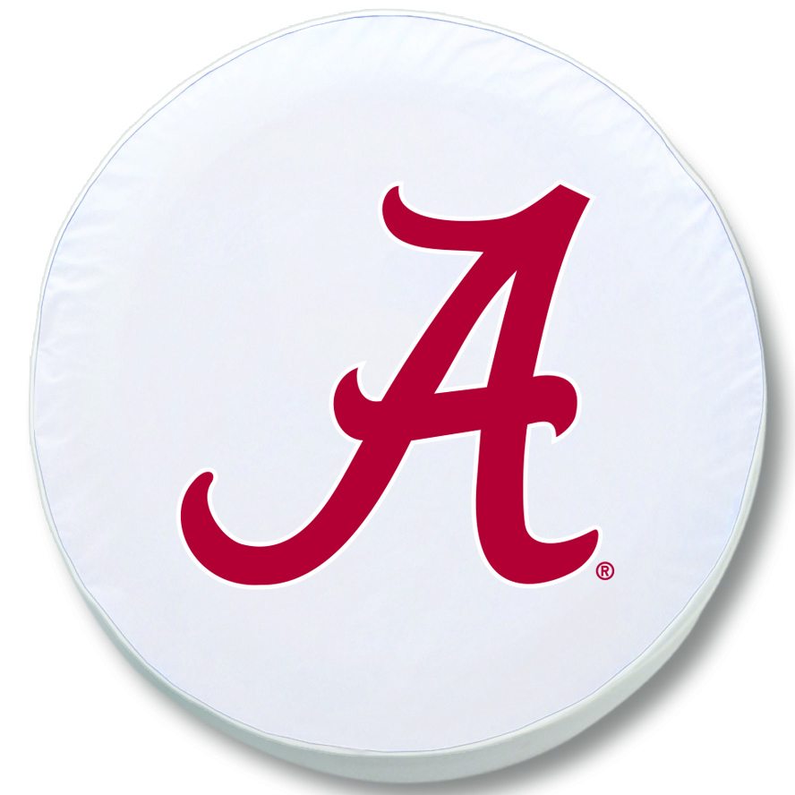 -27 x 8 Alabama "A" Tire Cover-White