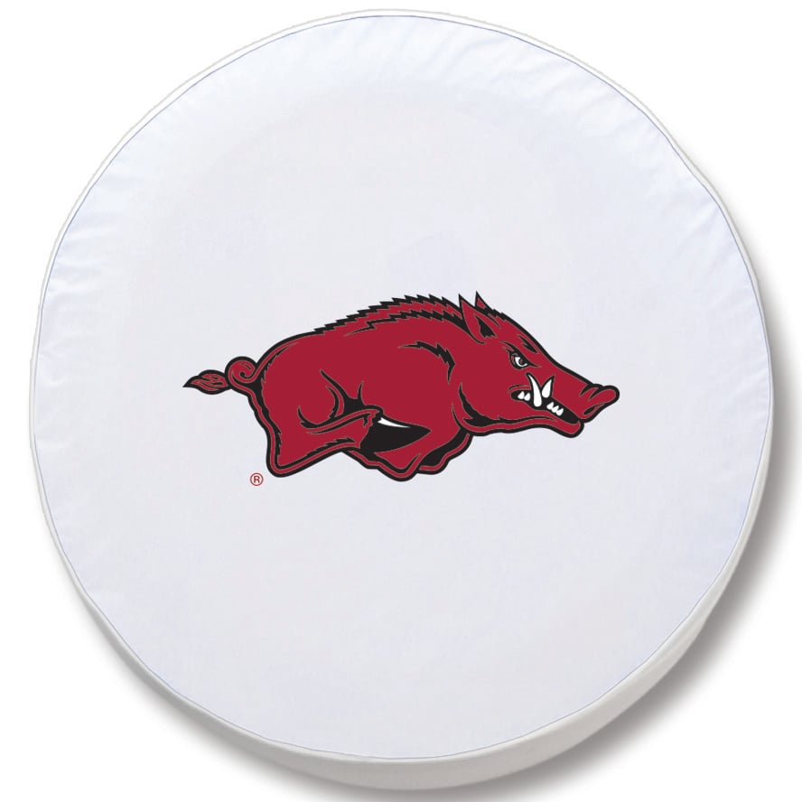 TCEArknUnWT-29 3/4 x 8 Arkansas Tire Cover-White