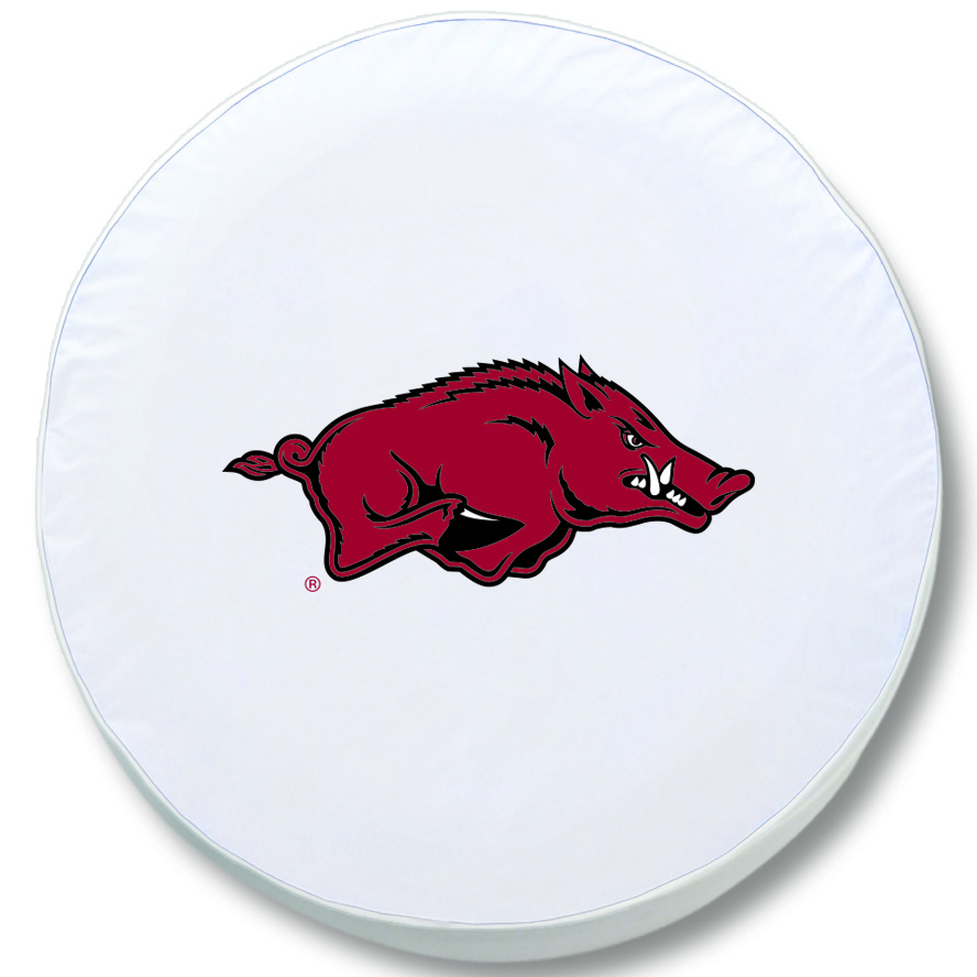 TCIArknUnWT-28 x 8 Arkansas Tire Cover-White