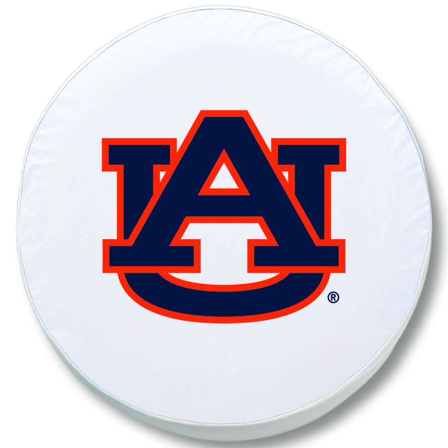 TCH1AuburnWT-37 x 12.5 Auburn Tire Cover by Covers by HBS-White