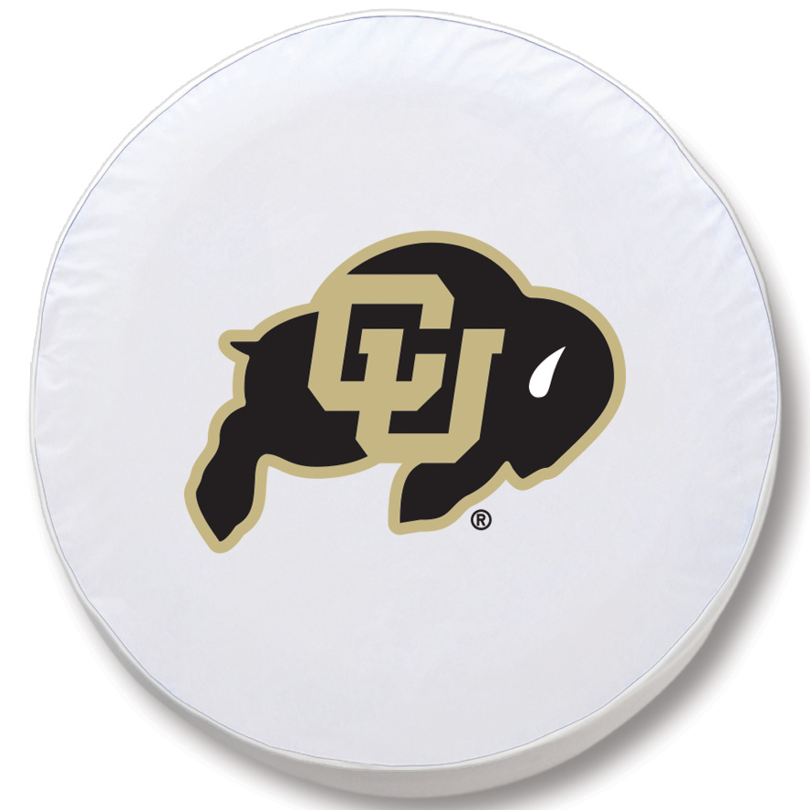 TCJColoUnWT-27 x 8 Colorado Tire Cover-White