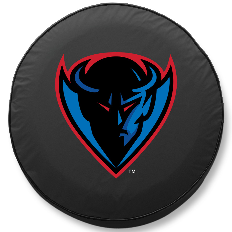 TCH1DePaulBK-37 x 12.5 DePaul Tire Cover-Black
