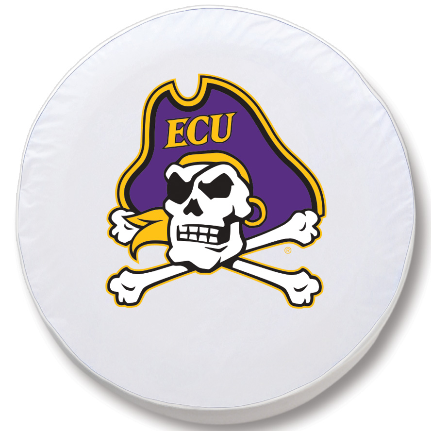 Picture of Holland Bar Stool TCAEcarolWT-34 x 8 East Carolina Tire Cover-White