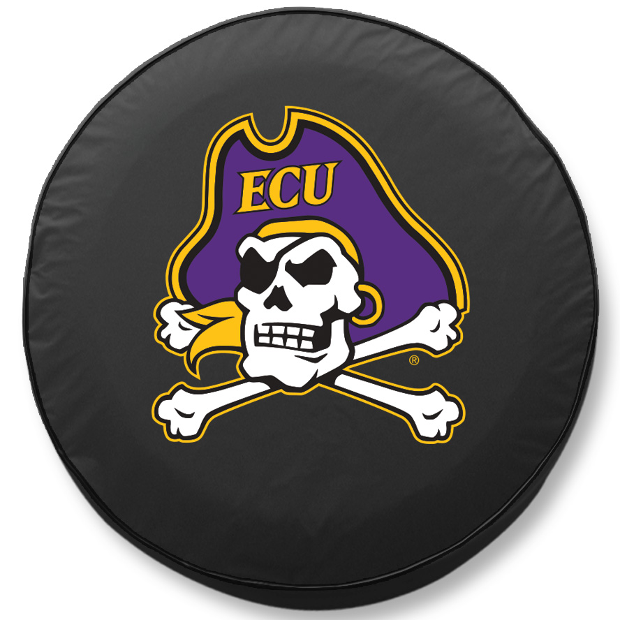 -29 3/4 x 8 East Carolina Tire Cover-Black