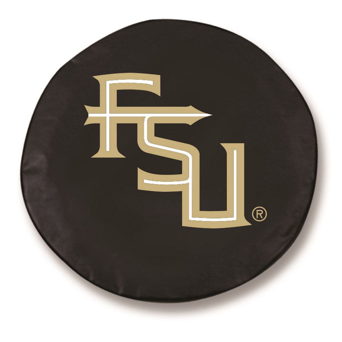 TCZFSU-FSBK-33 x 12.5 Florida State (Script) Tire Cover-Black