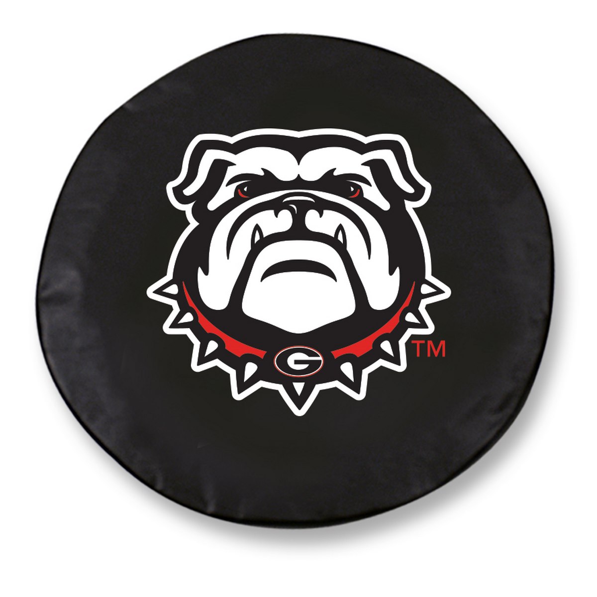 TCE10GA-DogBK-30 x 10 Georgia "Bulldog" Tire Cover-Black