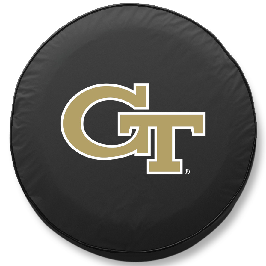 -29 x 8 Georgia Tech Tire Cover-Black