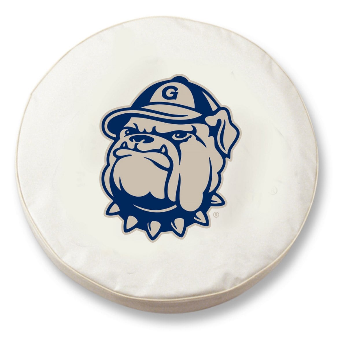 TCOGrgtwnWT-21 1/2 x 8 Georgetown Tire Cover-White