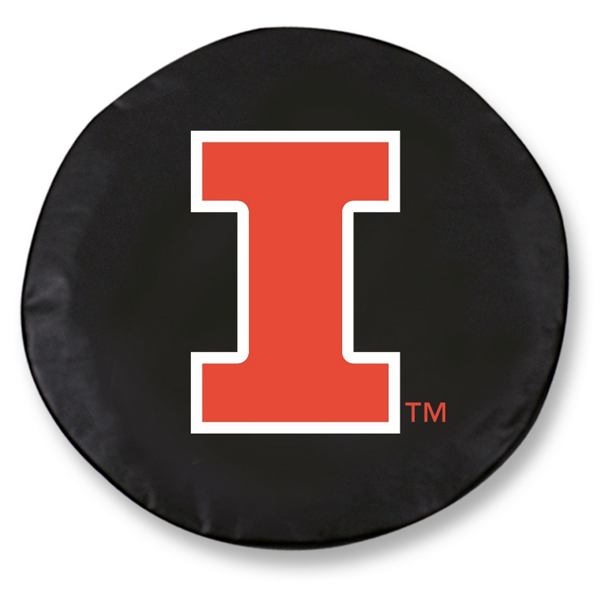 TCH1IlliniUBK-37 x 12.5 Illinois Tire Cover-Black