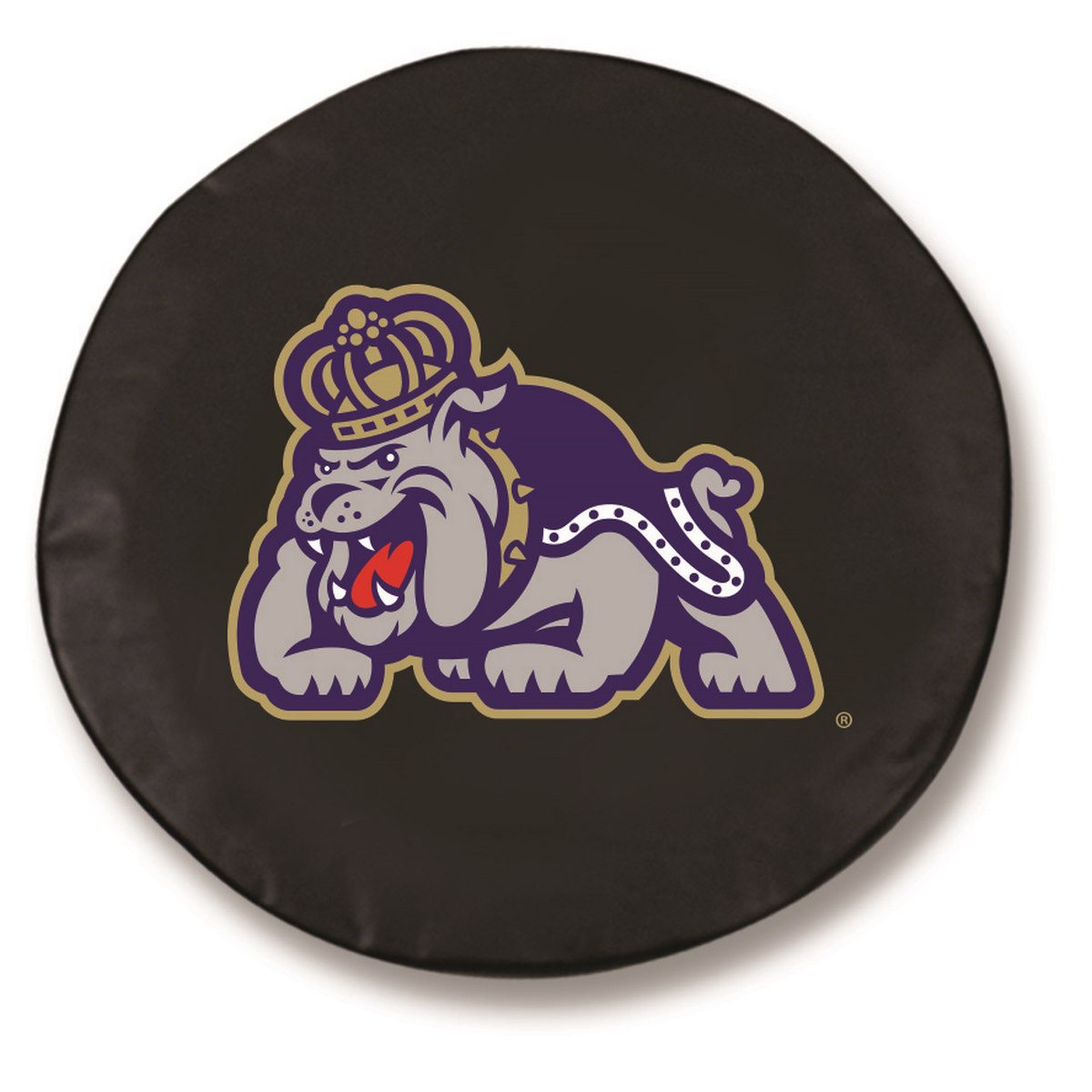 TCJJmsMadBK-27 x 8 James Madison Tire Cover-Black