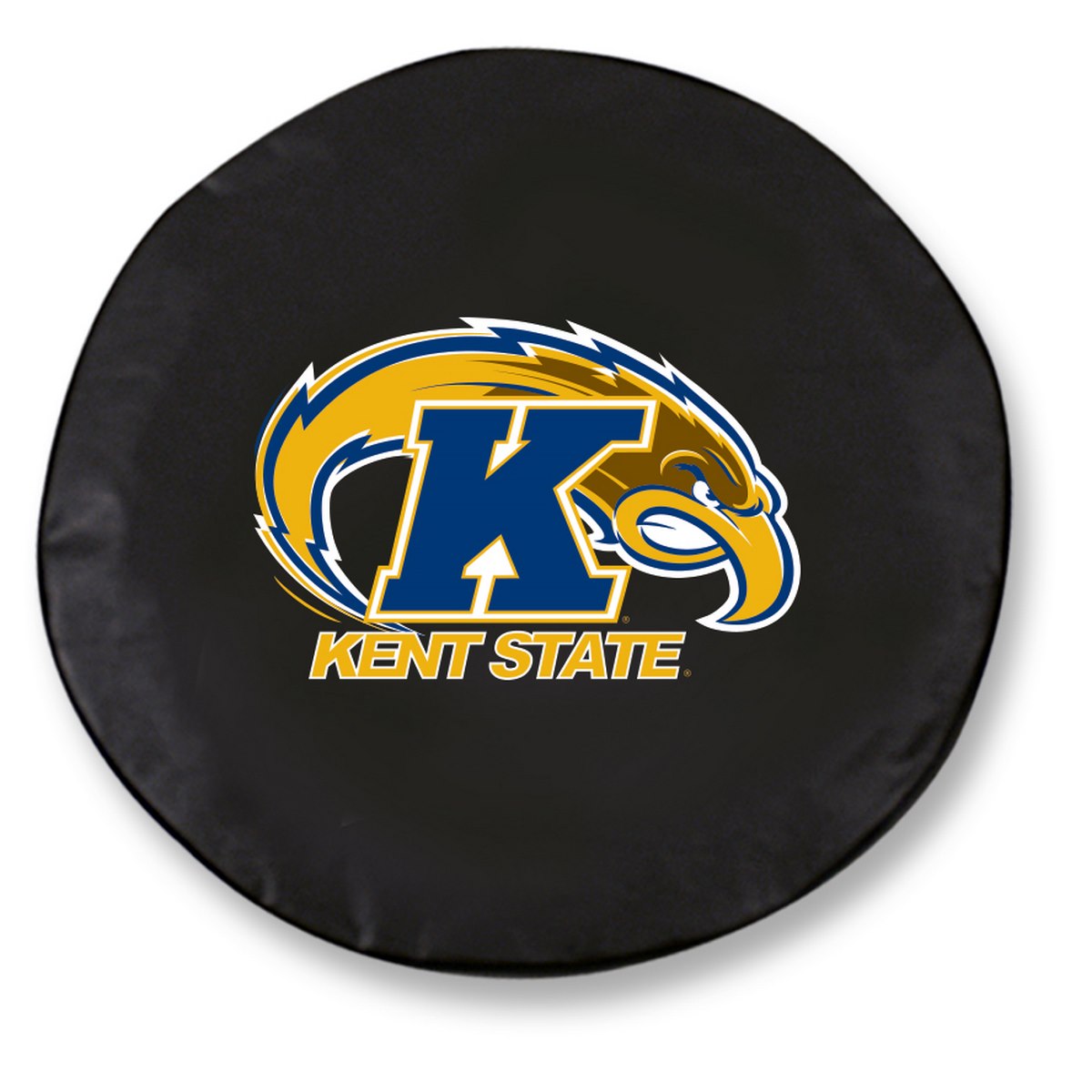 TCH1KentStBK-37 x 12.5 Kent State Tire Cover-Black