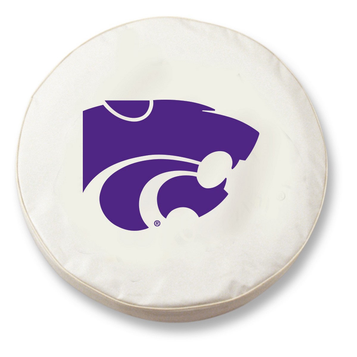 TCH1KnsasSWT-37 x 12.5 Kansas State Tire Cover-White