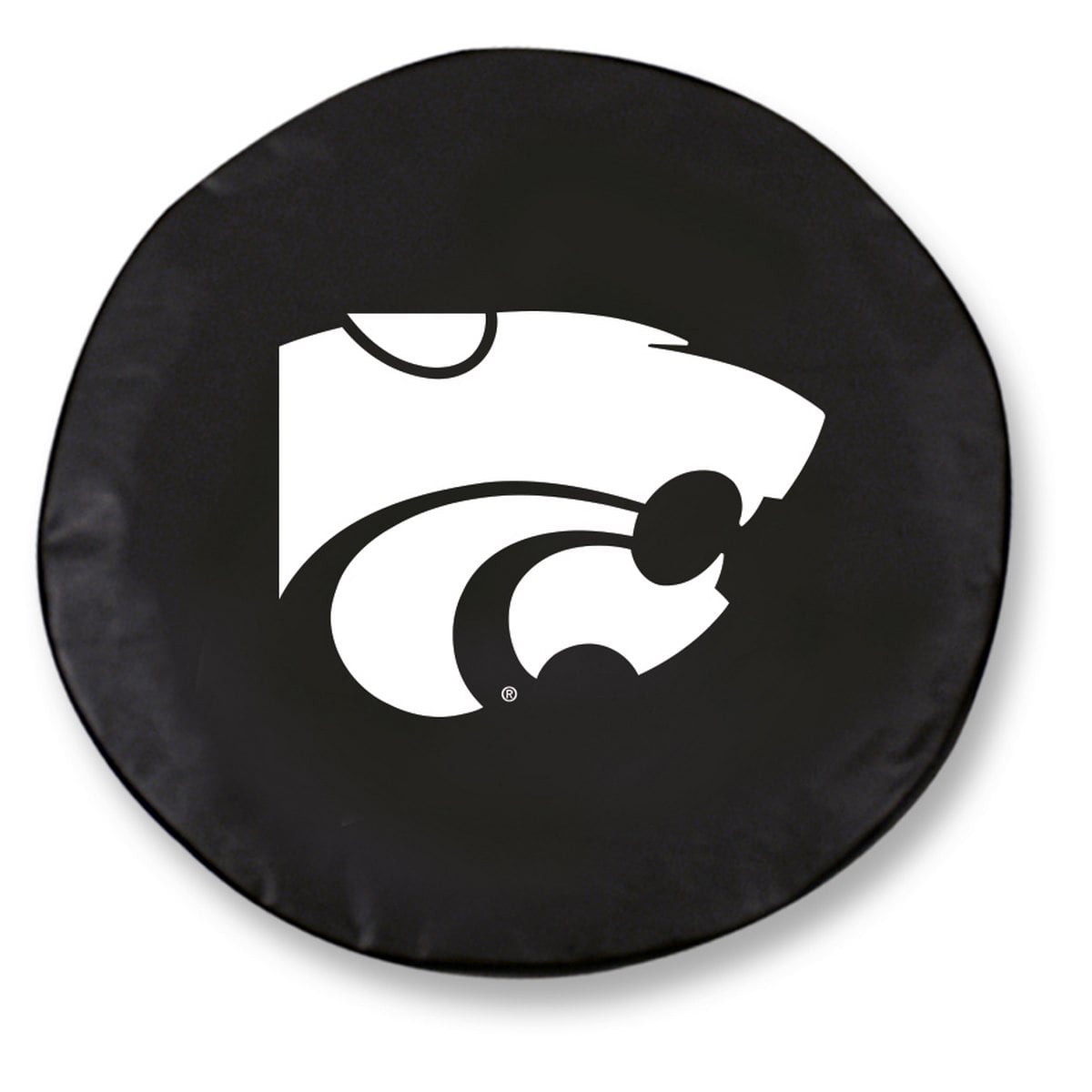TCZKnsasSBK-33 x 12.5 Kansas State Tire Cover-Black