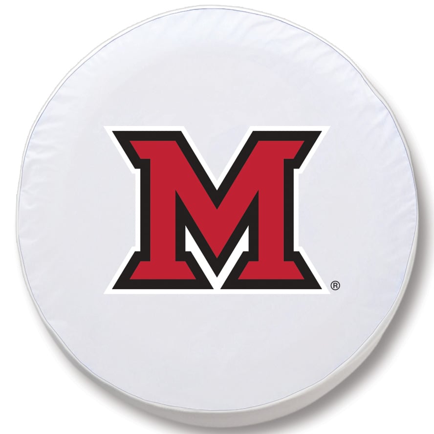 TCFMia-OHWT-29 x 8 Miami (OH) Tire Cover-White