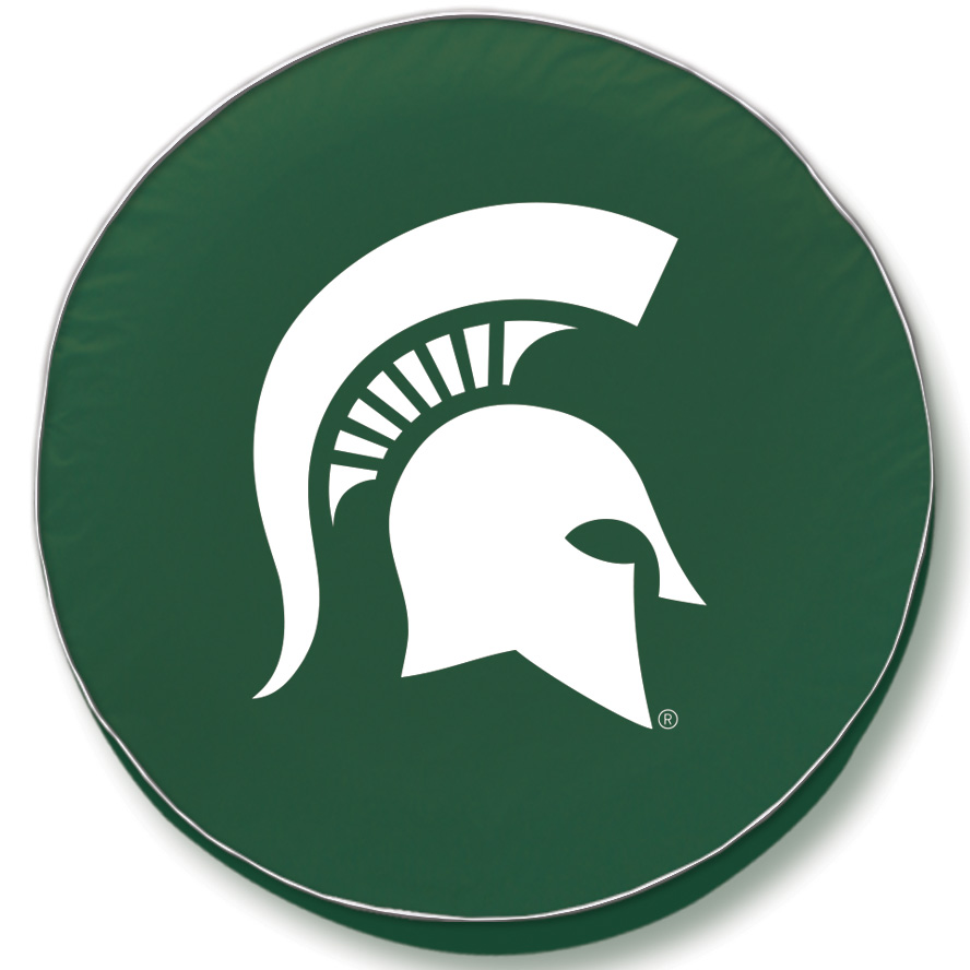 -30 x 10 Michigan State Tire Cover-Green