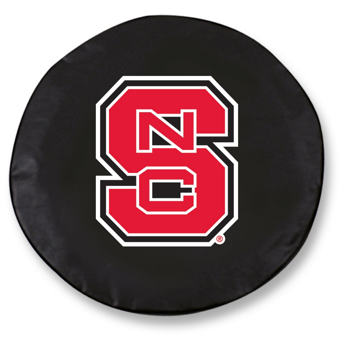 -35 x 12.5 North Carolina State Tire Cover-Black