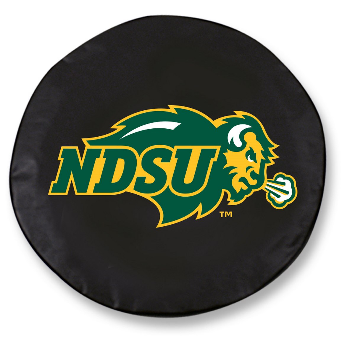 -27 x 8 North Dakota State Tire Cover-Black