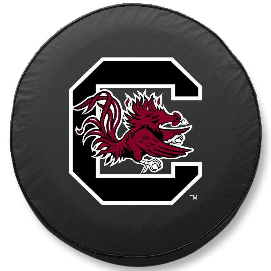 -31 1/4 x 12 South Carolina Tire Cover-Black