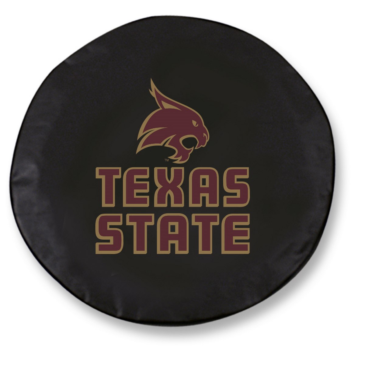 -28 x 8 Texas State Tire Cover-Black