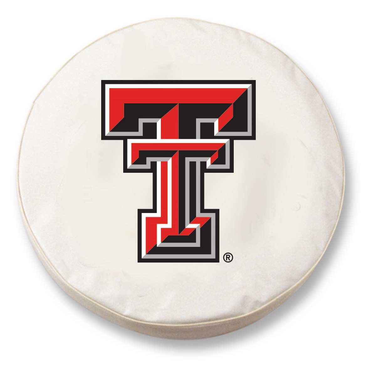 TCJTXTechWT-27 x 8 Texas Tech Tire Cover-White
