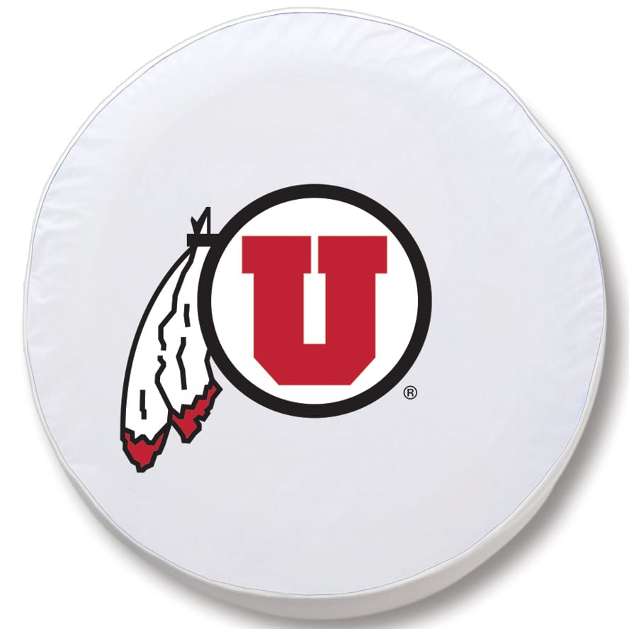 TCSMUtahUnWT-28 1/2 x 8 Utah Tire Cover-White