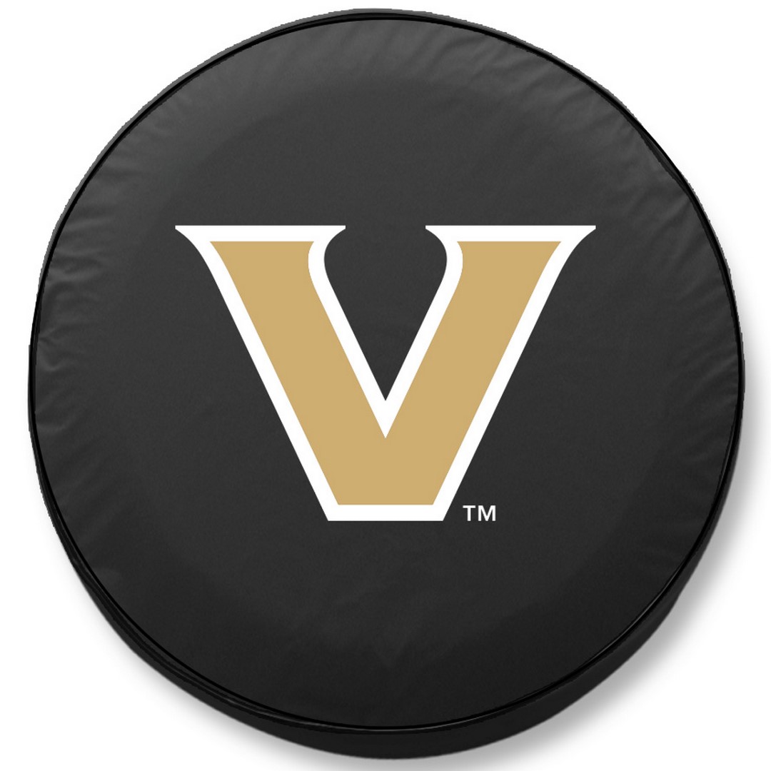 TCSMVanderBK-28 1/2 x 8 Vanderbilt Tire Cover-Black
