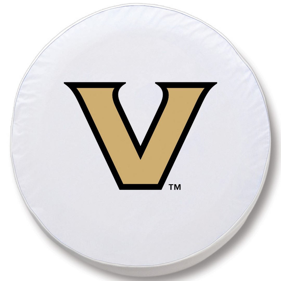 TCSMVanderWT-28 1/2 x 8 Vanderbilt Tire Cover-White