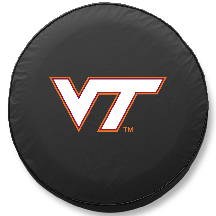 -29 3/4 x 8 Virginia Tech Tire Cover-Black