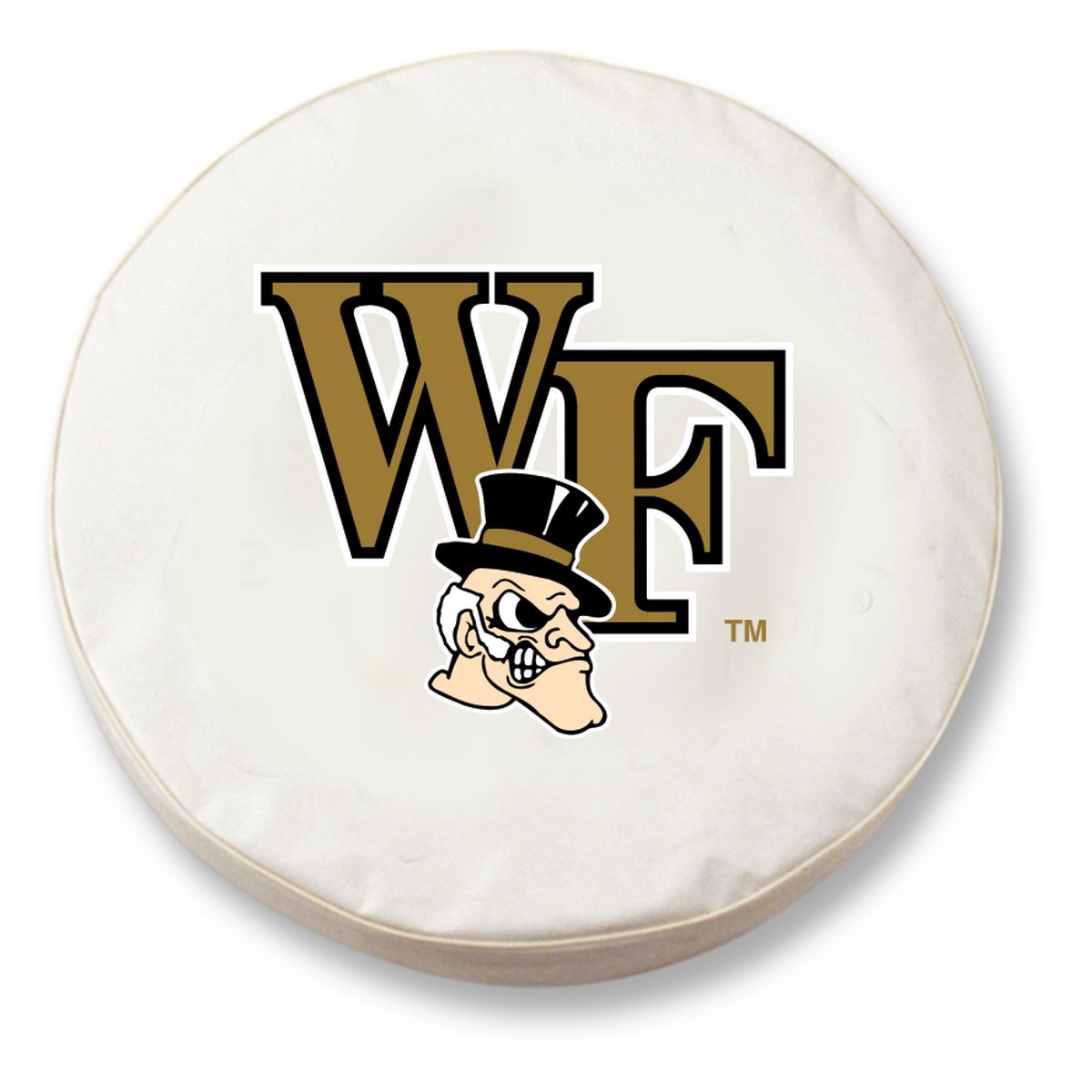 -31 1/4 x 12 Wake Forest Tire Cover-White