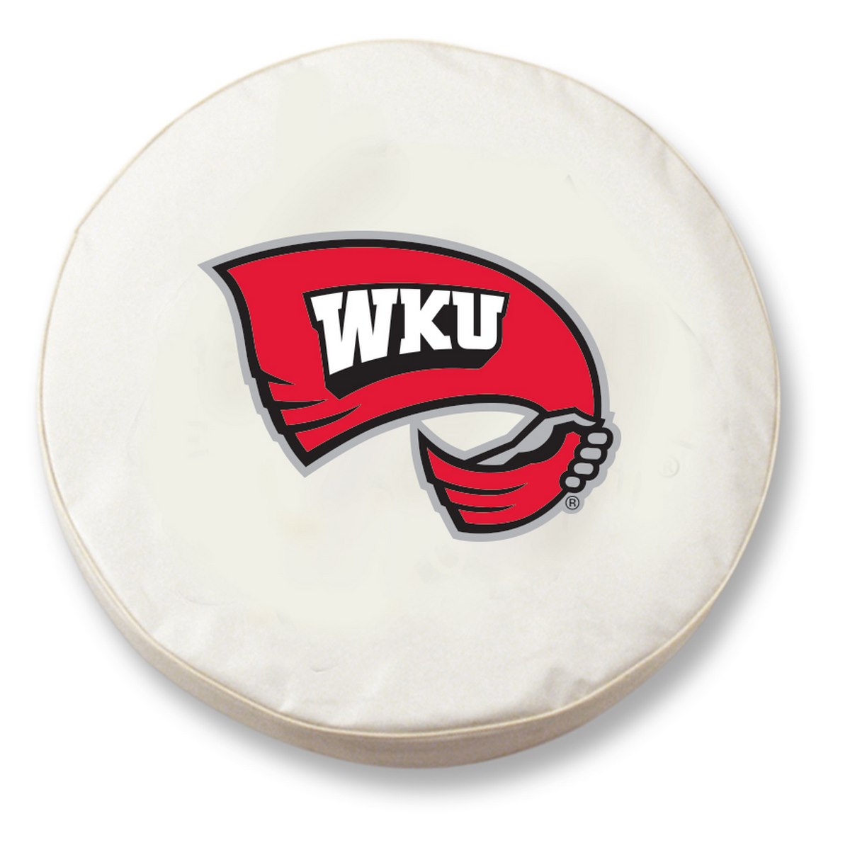 TCH1WestKyWT-37 x 12.5 Western Kentucky Tire Cover-White