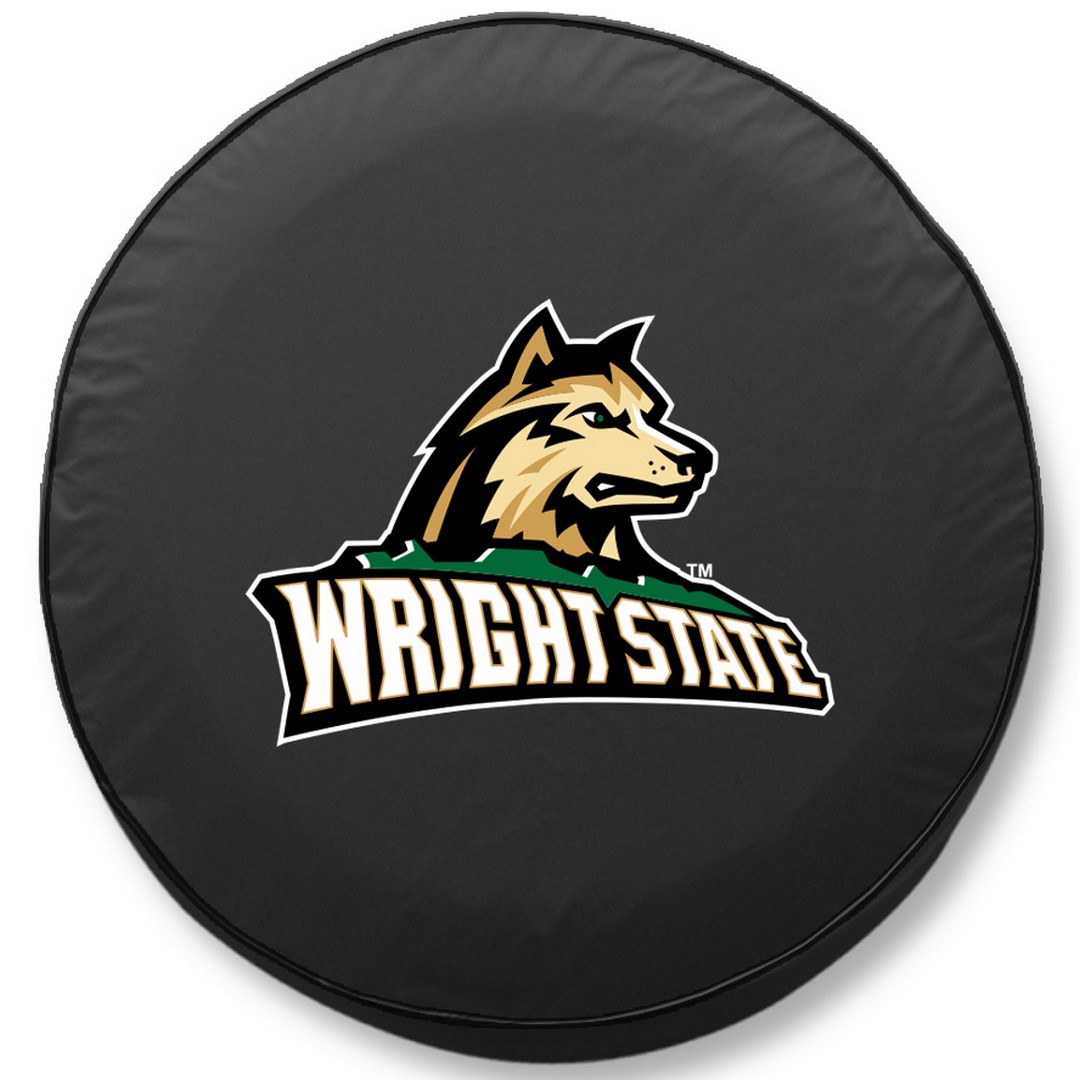 TCH2WrtStUBK-35 x 12.5 Wright State Tire Cover-Black