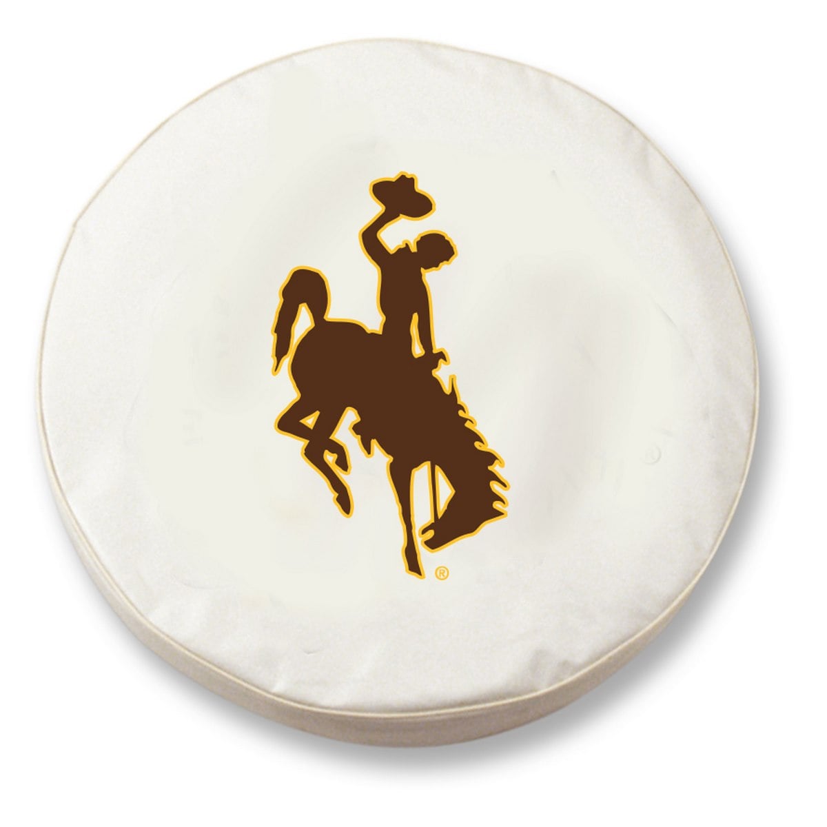 TCFWymngWT-29 x 8 Wyoming Tire Cover-White