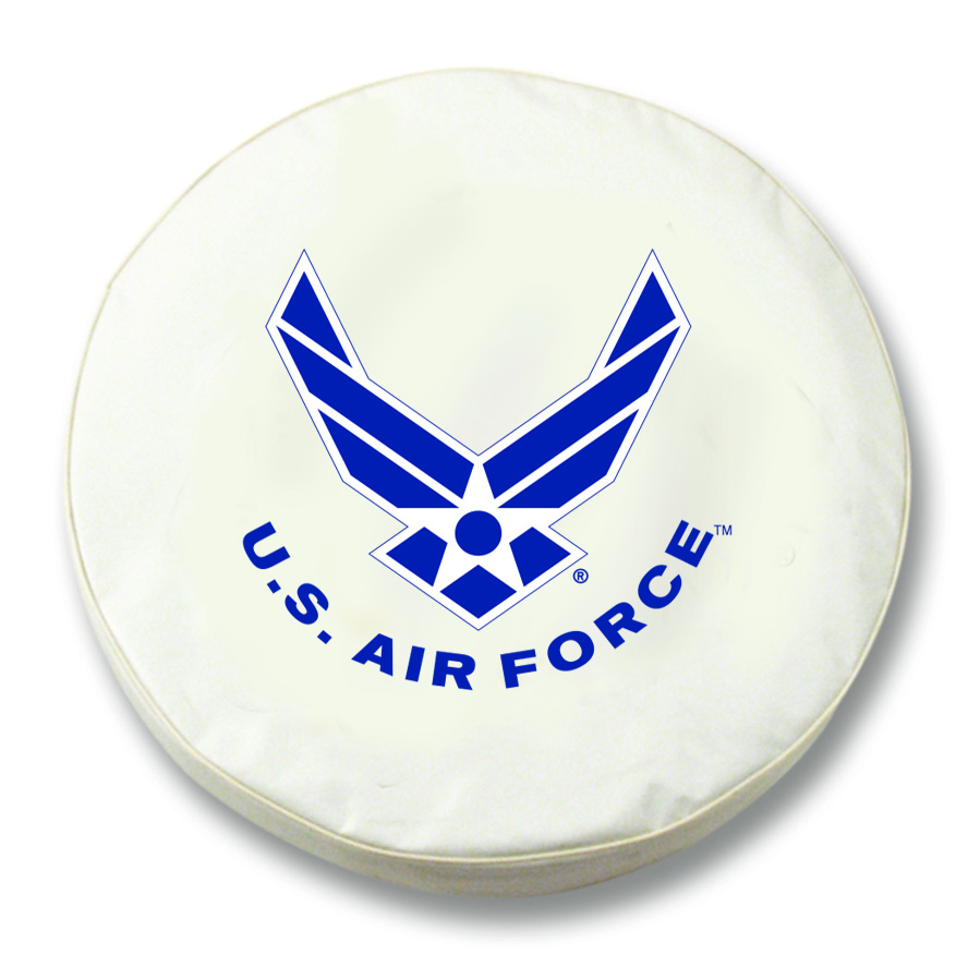 TCAAirForWT-34 x 8 U.S. Air Force Tire Cover-White