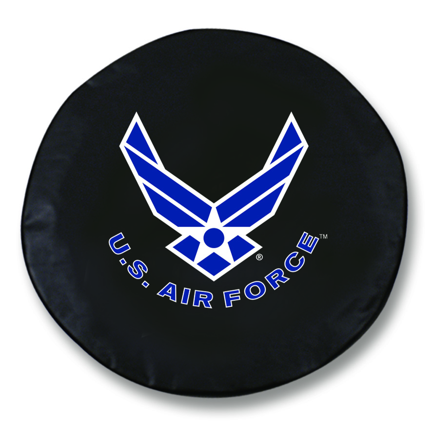 TCIAirForBK-28 x 8 U.S. Air Force Tire Cover-Black