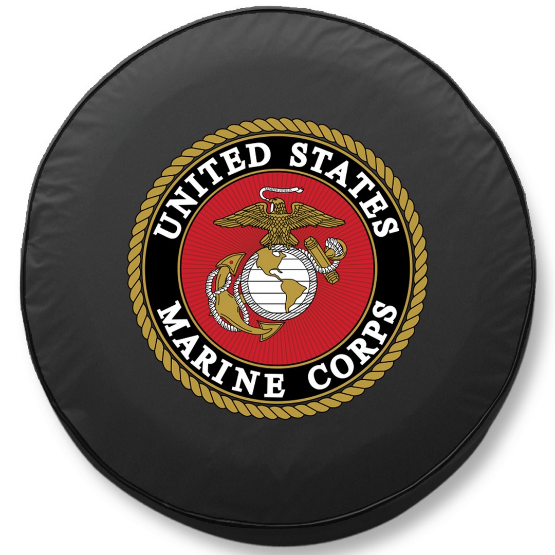 -35 x 12.5 U.S. Marines Tire Cover-Black