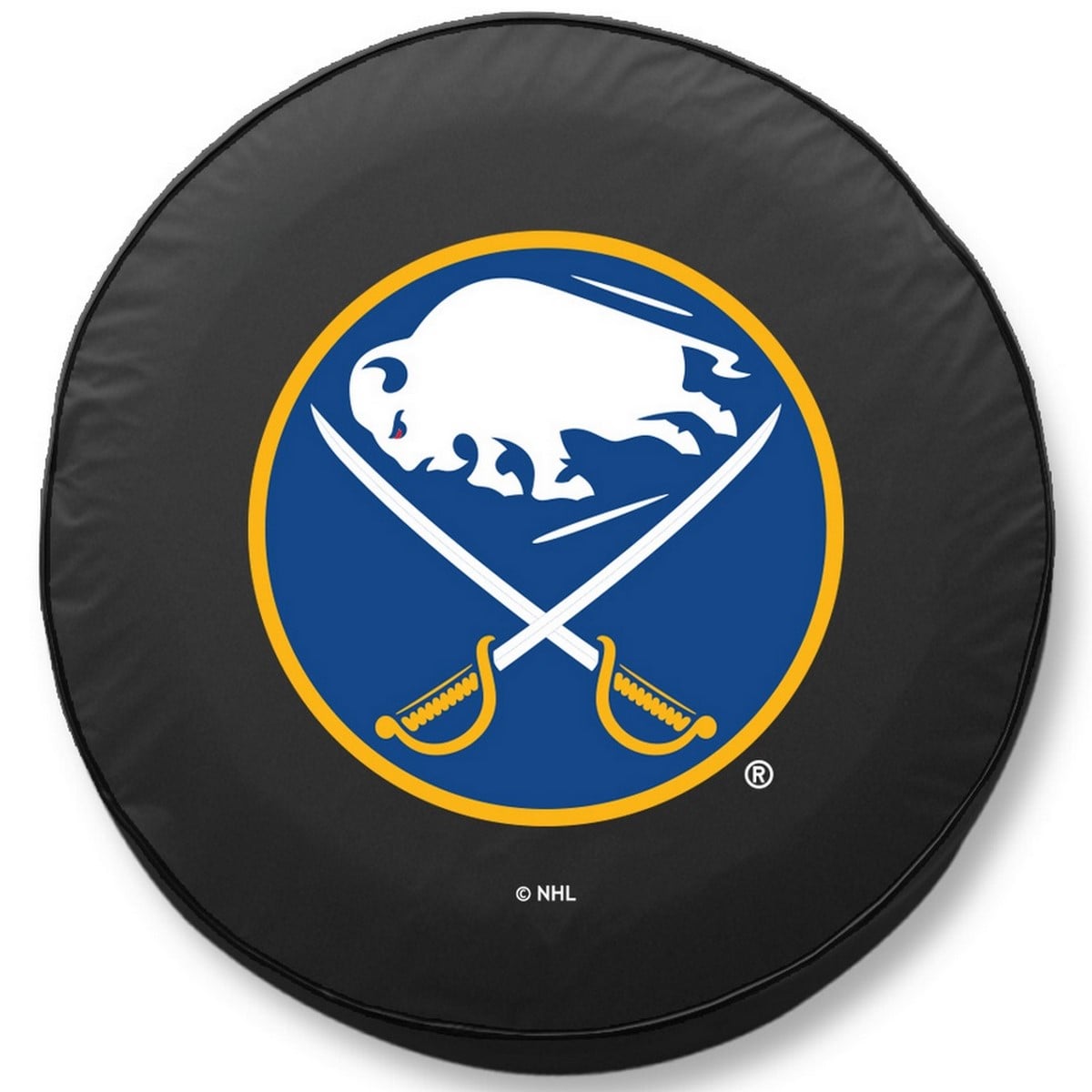 TCFBufSabBK-29 x 8 Buffalo Sabres Tire Cover-Black