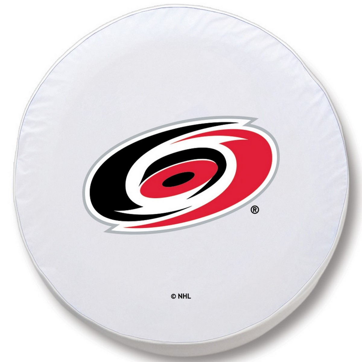 TCJCarHurWT-27 x 8 Carolina Hurricanes Tire Cover-White