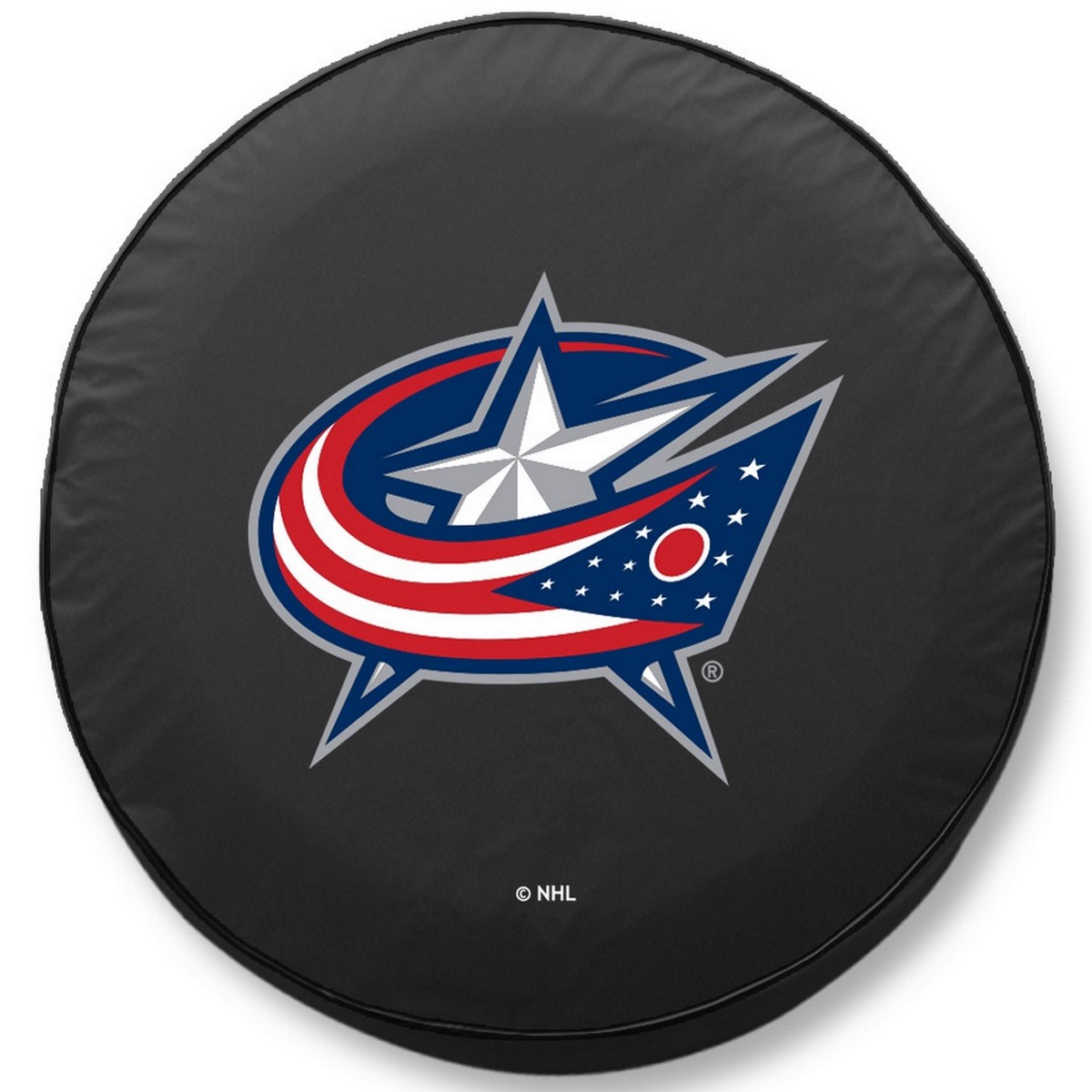 -27 x 8 Columbus Blue Jackets Tire Cover-Black