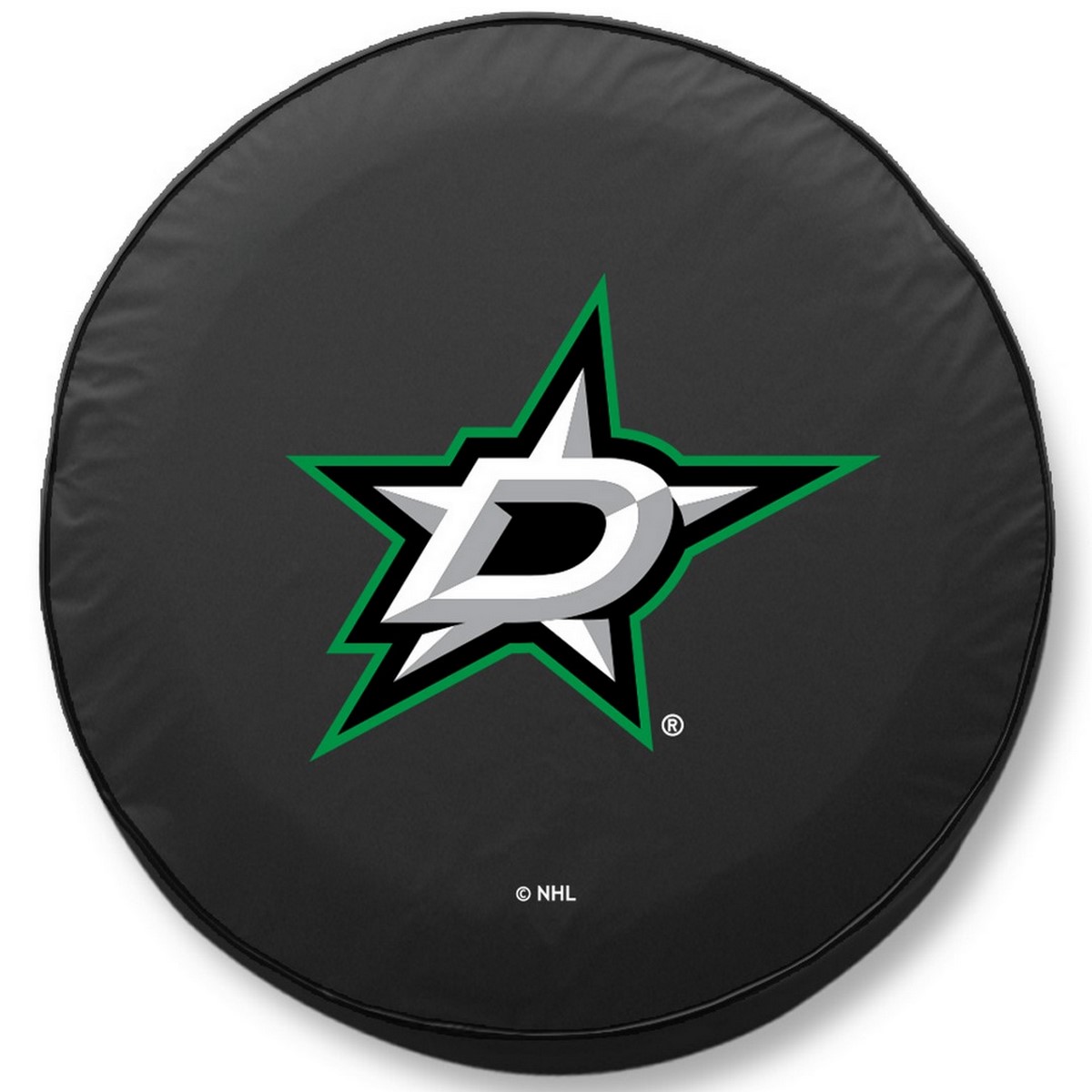 -32 1/4 x 12 Dallas Stars Tire Cover-Black
