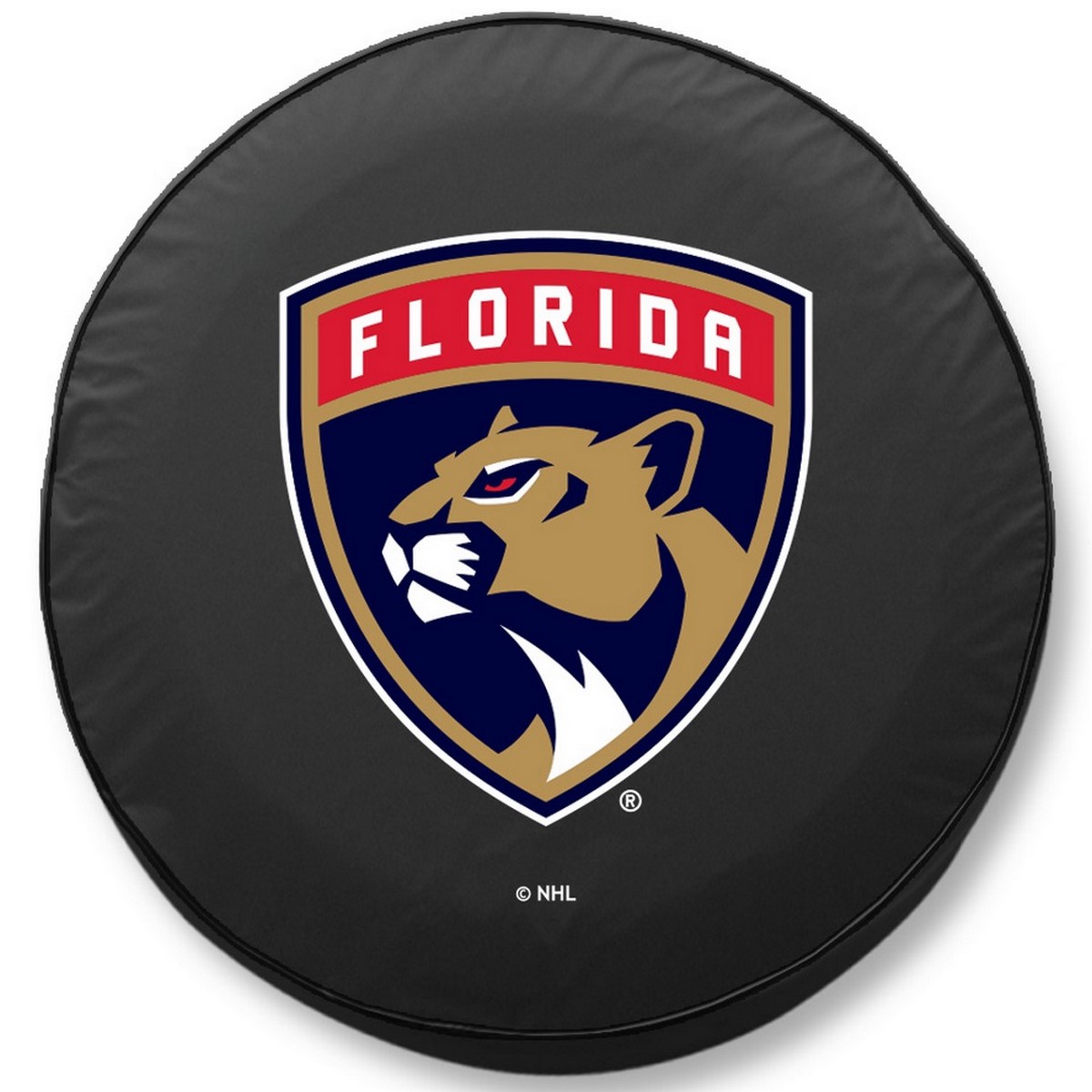 TCH2FlaPanBK-35 x 12.5 Florida Panthers Tire Cover-Black