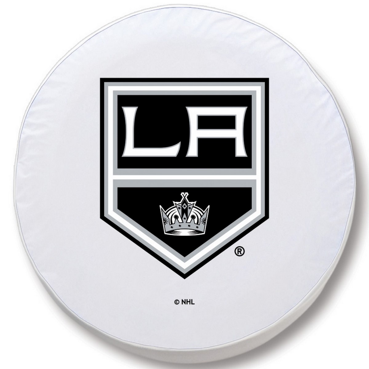 TCH1LAKingWT-37 x 12.5 Los Angeles Kings Tire Cover-White
