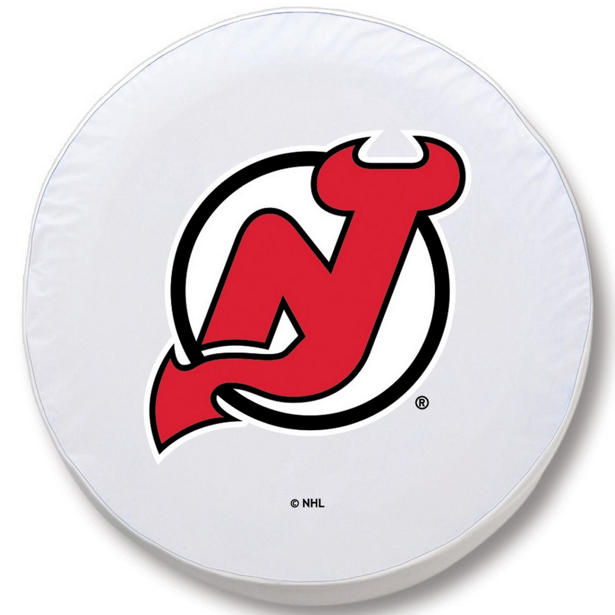 TCZNJDevlWT-33 x 12.5 New Jersey Devils Tire Cover-White