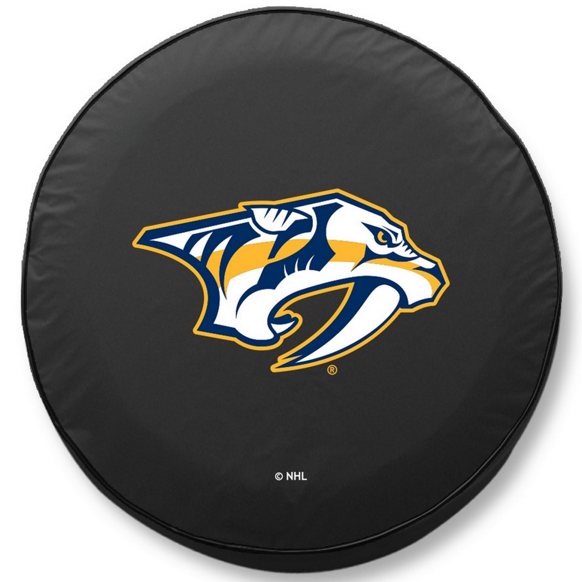 -32 1/4 x 12 Nashville Predators Tire Cover-Black