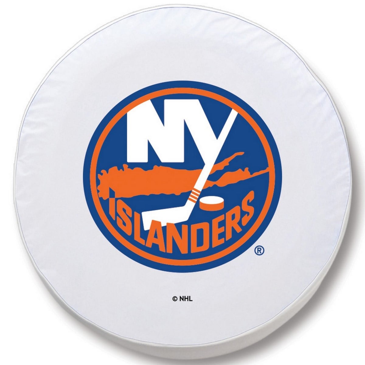TCH2NYIslnWT-35 x 12.5 New York Islanders Tire Cover-White
