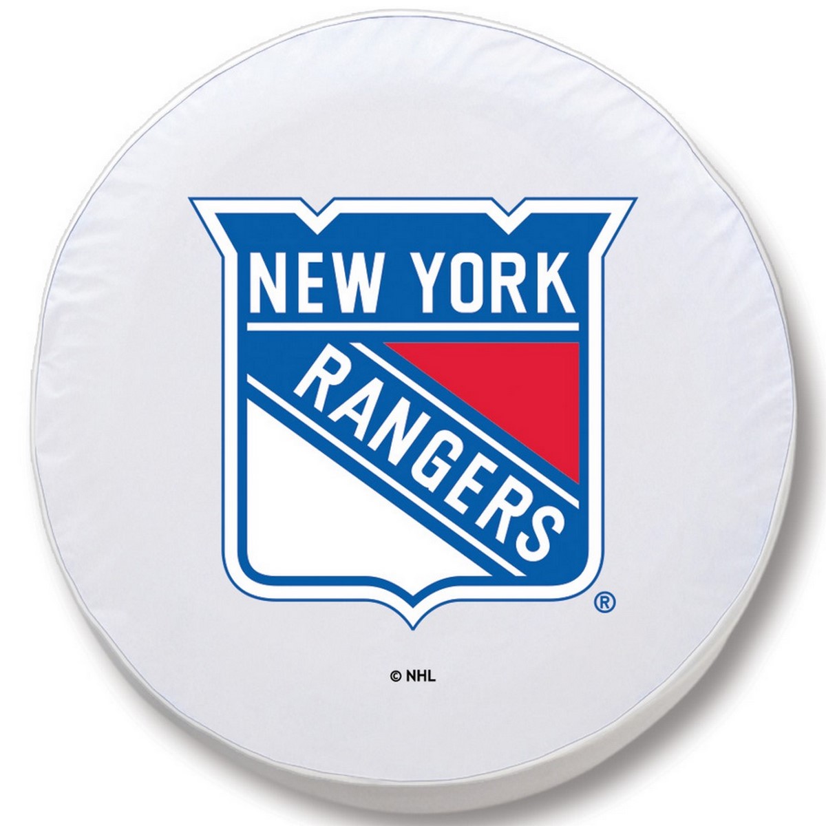 TCANYRangWT-34 x 8 New York Rangers Tire Cover-White