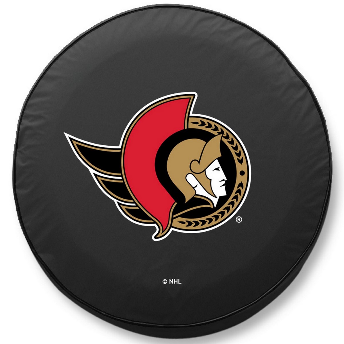 TCH2OttSenBK-35 x 12.5 Ottawa Senators Tire Cover-Black