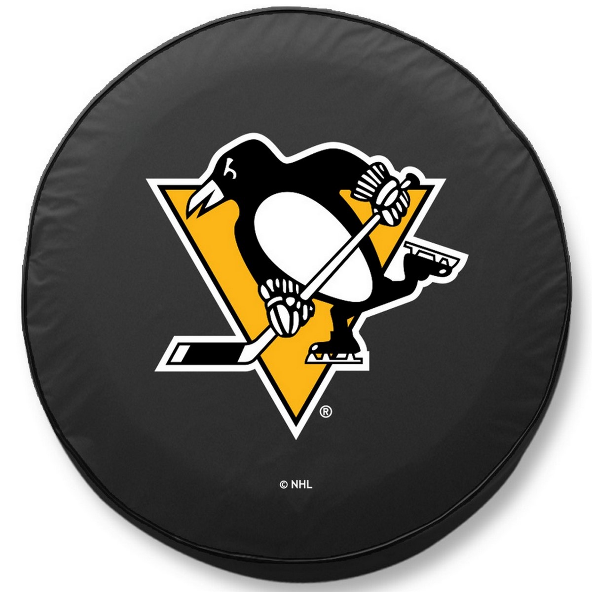 -30 x 10 Pittsburgh Penguins Tire Cover-Black