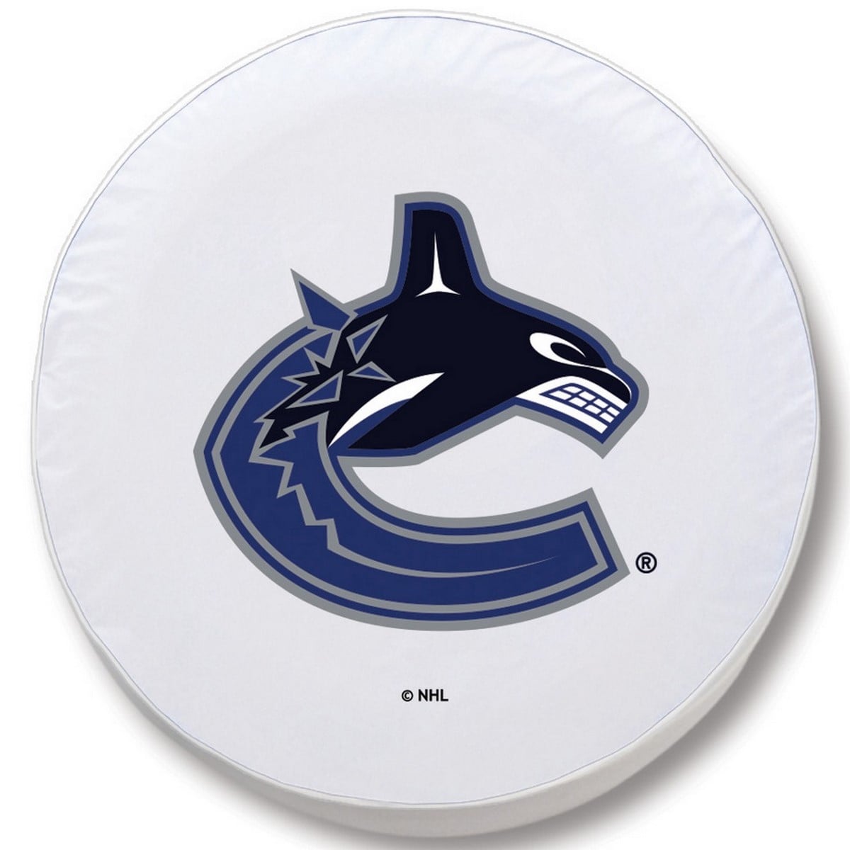 TCH1VanCanWT-37 x 12.5 Vancouver Canucks Tire Cover-White
